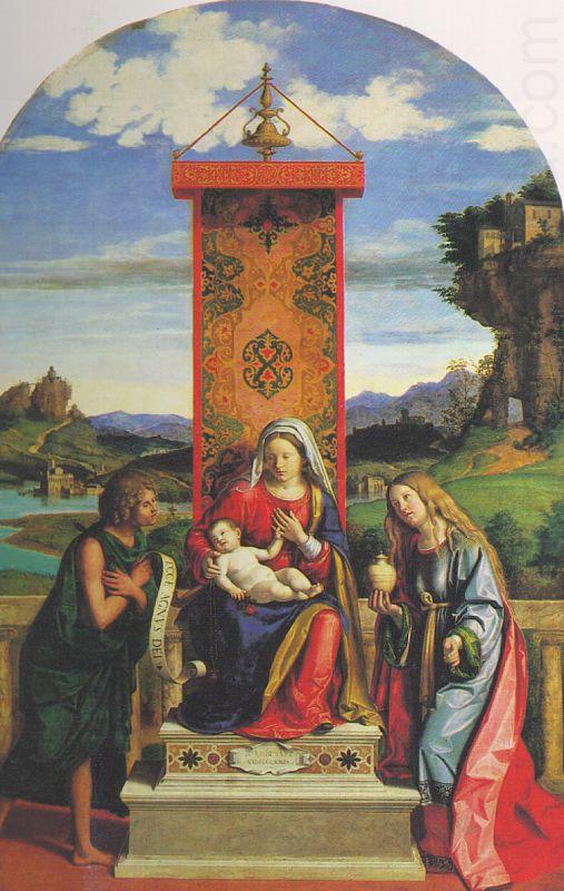 CIMA da Conegliano The Madonna and Child with St John the Baptist and Mary Magdalen dfg oil painting picture